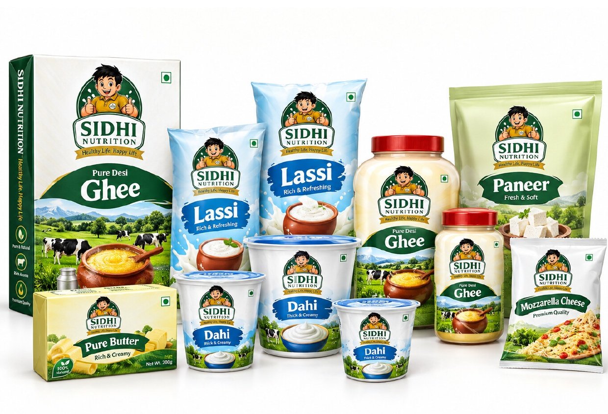 Sidhi Nutrition dairy product range